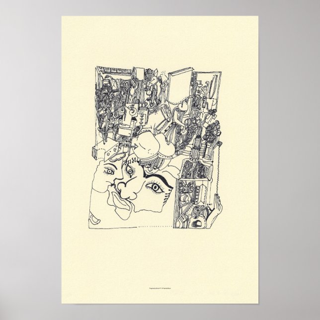 Fragments d'Arts 1 Surreal Zeichnend Archivposter Poster (Vorne)