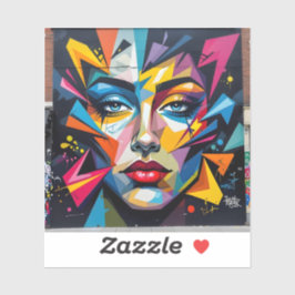 Fragments Of Identity - Square Vinyl Aufkleber