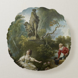 Fragonard Fortschritt der Liebe die Verabredung Rundes Kissen