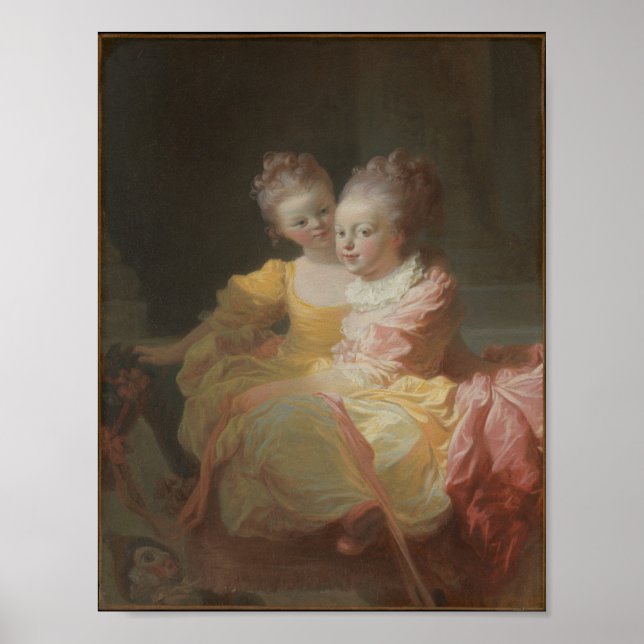Fragonard & Gérard Sleeping Child Art Print Poster (Vorne)