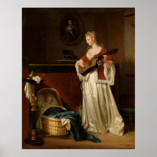 Fragonard & Gérard Sleeping Child Art Print Poster