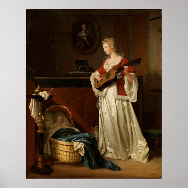 Fragonard & Gérard Sleeping Child Art Print Poster (Vorne)