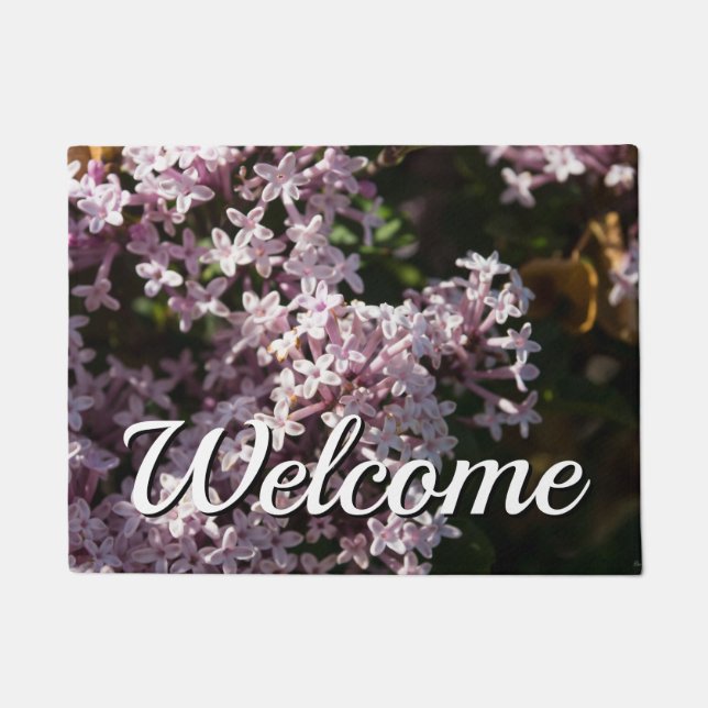 Fragrant Lilac Begrüßungsort Fußmatte (Vorderseite)