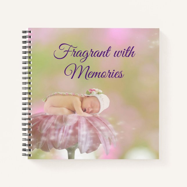 Fragrant mit Erinnerungen Baby Journal Notizbuch (Vorderseite)