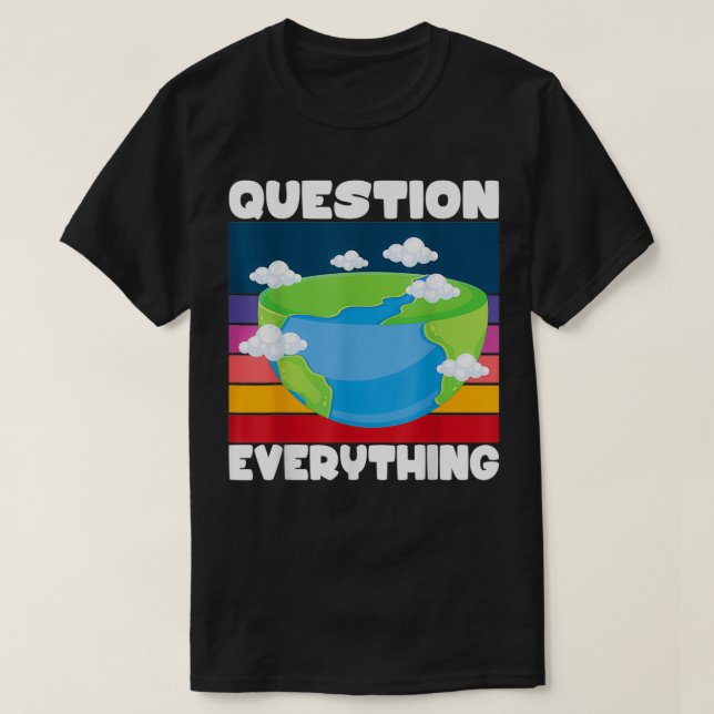 Fragt alles Flat Earth Verschwörung flaches Ohr T-Shirt (Design vorne)