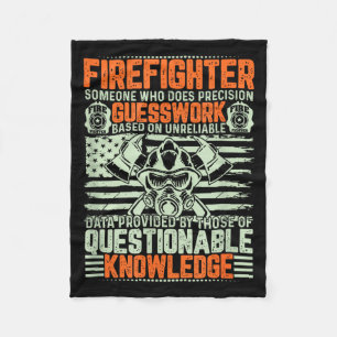 Fragwürdiges Wissen Feuerwehrmann Geschenk Stolzer Fleecedecke