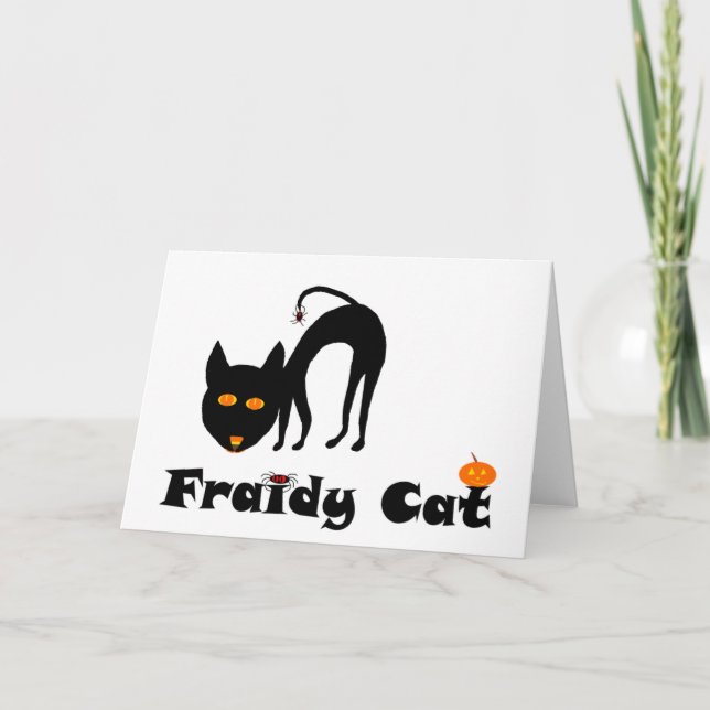 Fraidy Katze Karte (Vorderseite)