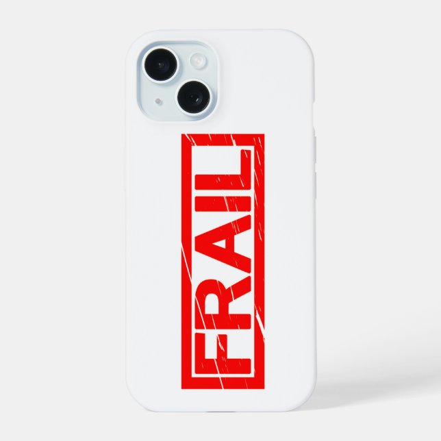 Frail-Briefmarke iPhone 15 Hülle (Rückseite)