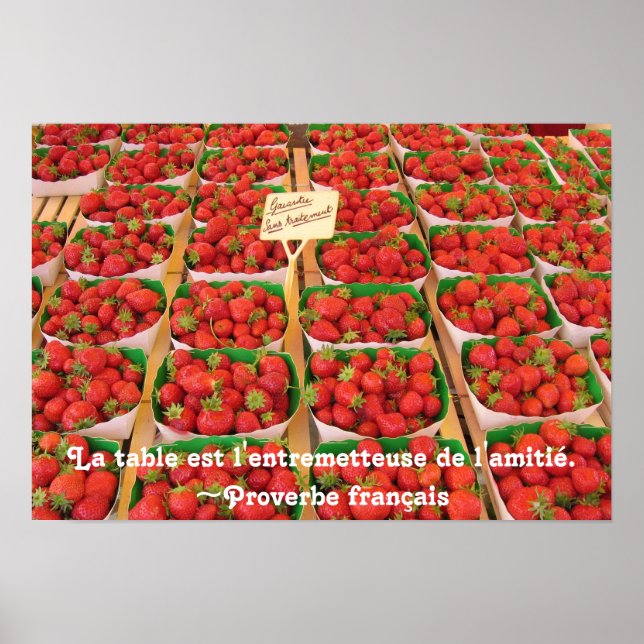 Fraises und Freundschaft Poster (Vorne)