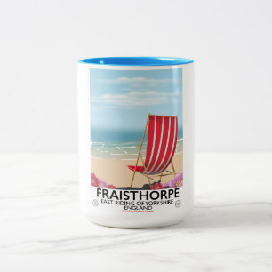 Fraisthorpe East Riding von Yorkshire, England. Zweifarbige Tasse
