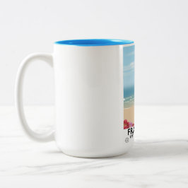 Fraisthorpe East Riding von Yorkshire, England. Zweifarbige Tasse