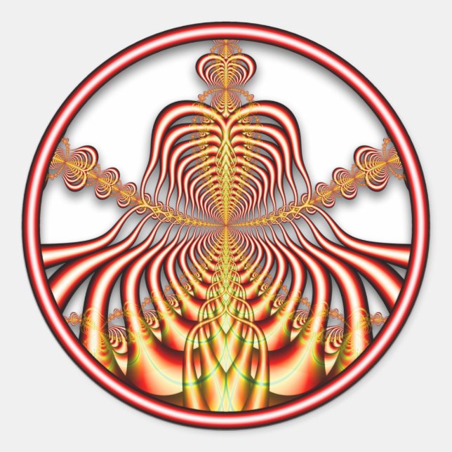 Fraktal 0708011724bC Aufkleber (Vorderseite)