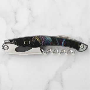 Fraktal 3D Sci fi futuristi Monogram-Korkenzieher Kellnermesser