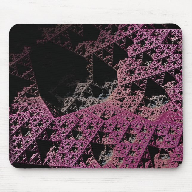 Fraktal 3D Sci Fi Lila Raumsonde MP06 Mousepad (Vorne)