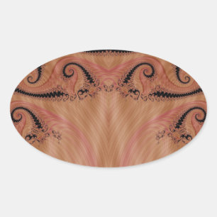 Fraktal 404 ovaler aufkleber