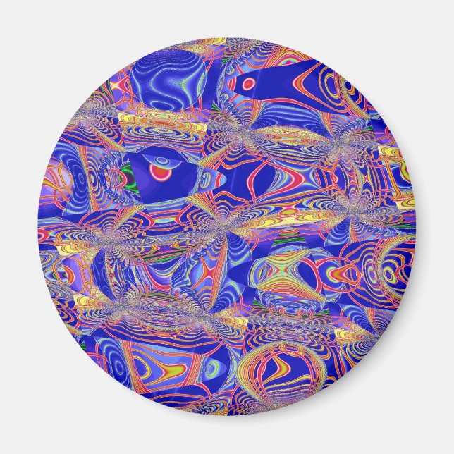 Fraktal Abstrakt 061012a Magnet (Vorne)