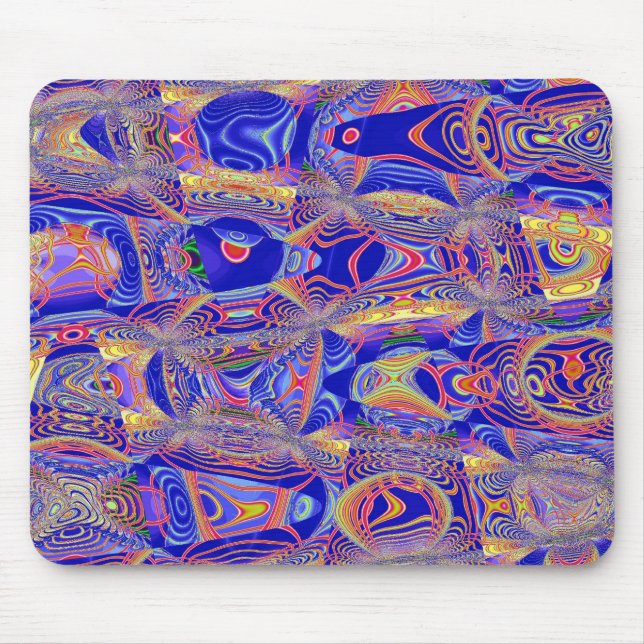 Fraktal Abstrakt 061012a Mousepad (Vorne)