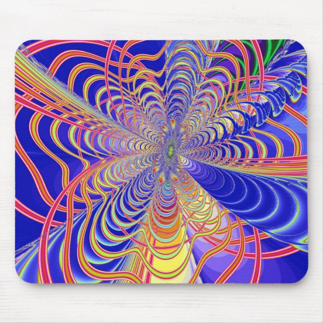 Fraktal Abstrakt 061012d Mousepad (Vorne)