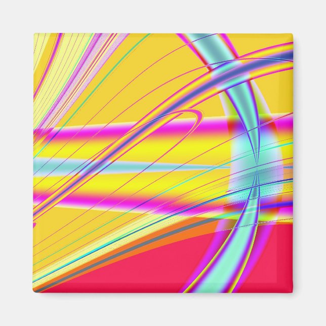 Fraktal Abstrakt 061012e Magnet (Vorne)