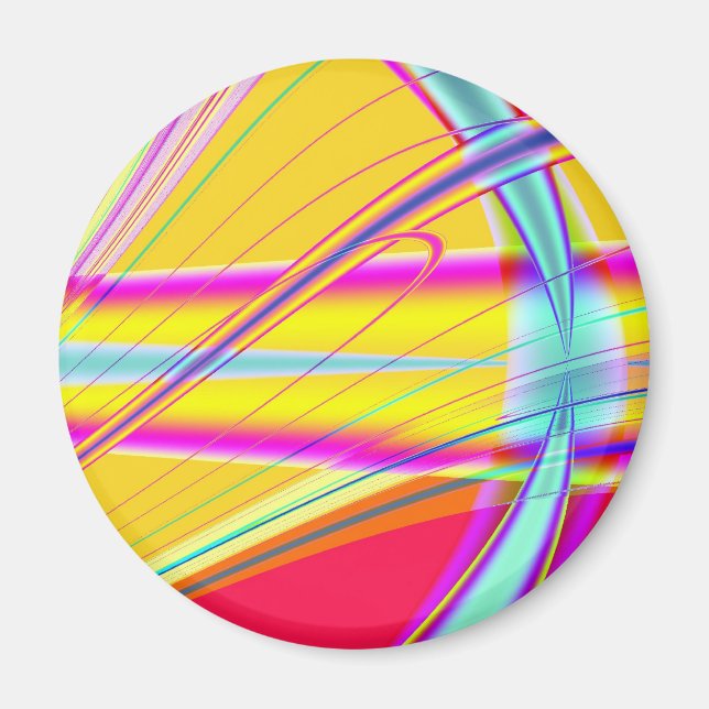 Fraktal Abstrakt 061012e Magnet (Vorne)