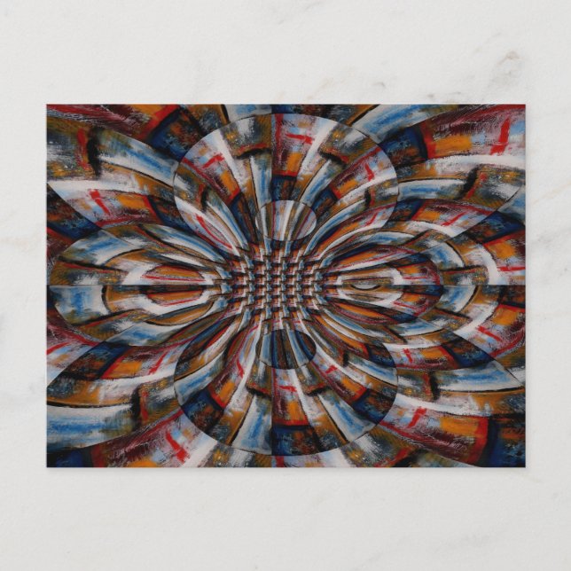 Fraktal Abstrakte digitale Kunst Postkarte (Vorderseite)