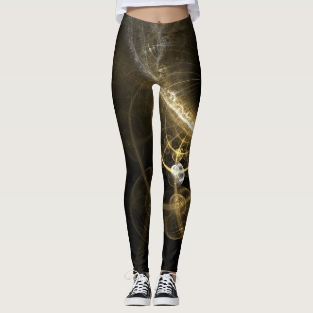 Fraktal Abstrakter Hintergrund 2 Leggings (Vorderseite)