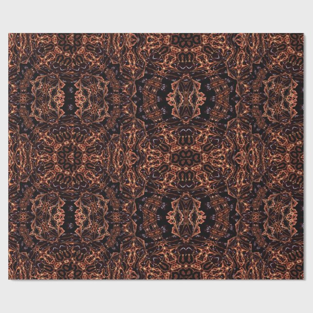 Fraktal Abstraktes Schleifpapier Geschenkpapier (Flach)