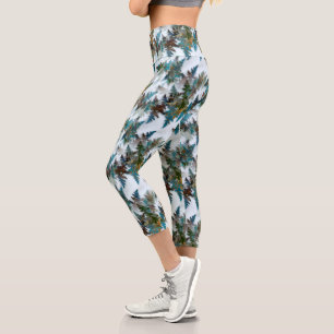 Fraktal Arctic Camouflage Capri Leggings