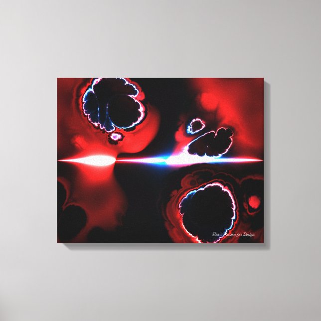 Fraktal Art 1-7 überzogene Canvas Leinwanddruck (Vorderseite)