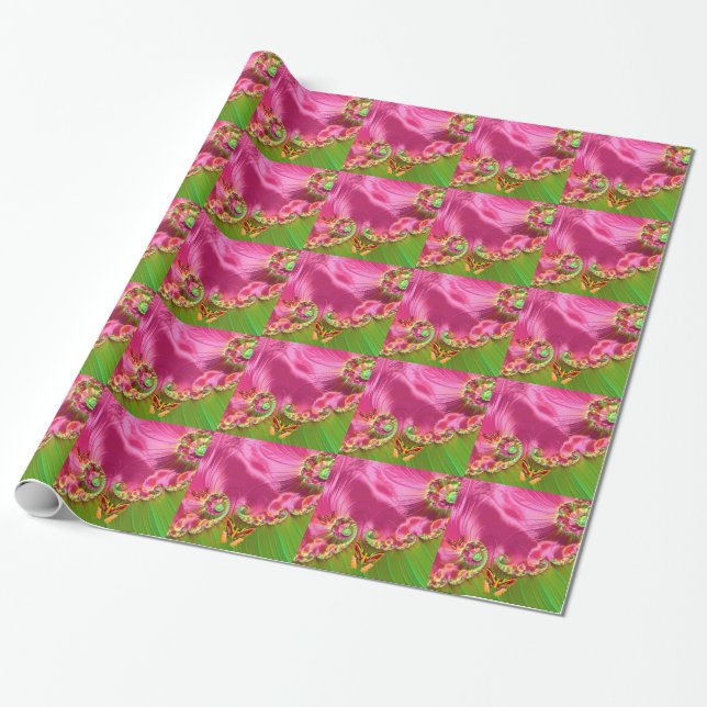 Fraktal Art 20 Umschlagpapier Geschenkpapier (Ungerollt)