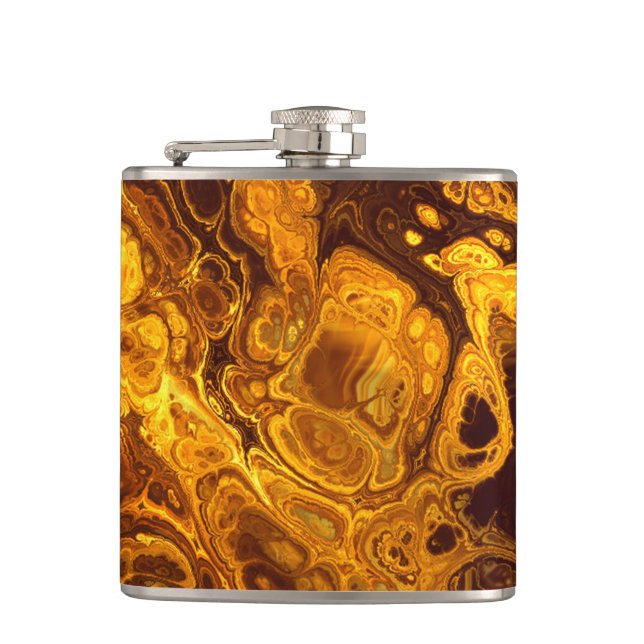 Fraktal Art 2 Wrapped Flask Flachmann (Vorderseite)