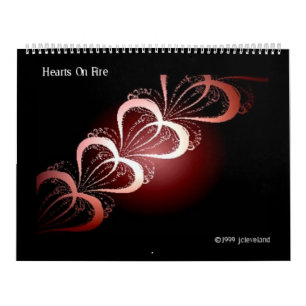 Fraktal Art Abstract Design Farbenfrohe Termine Kalender