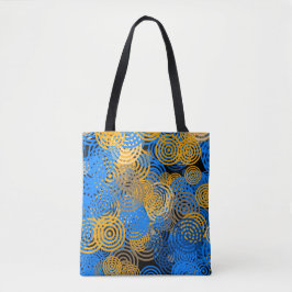 Fraktal Art Blue Geometric Circles Swirl Mandala