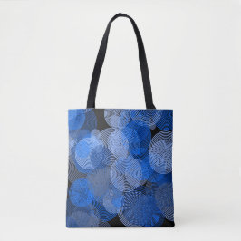 Fraktal Art Blue Geometric Circles Swirl Mandala