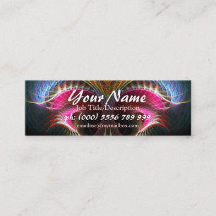 Fraktal Art Fantasy Serie Mini Business Card Mini Visitenkarte