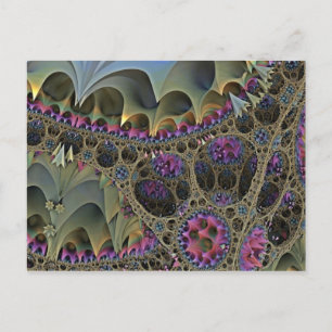 Fraktal ART FLORAL WORLD Postkarte