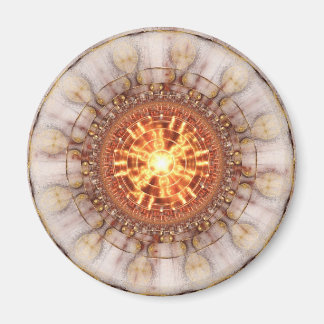 Fraktal Art Magnet: Aztec Medailon Magnet