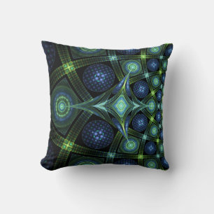 Fraktal Art Mandala Universe Throw Kissen