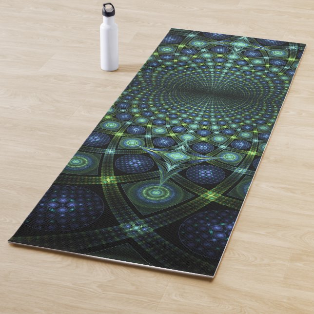 Fraktal Art Mandala Universe Yoga Mat Yogamatte (Beispiel)