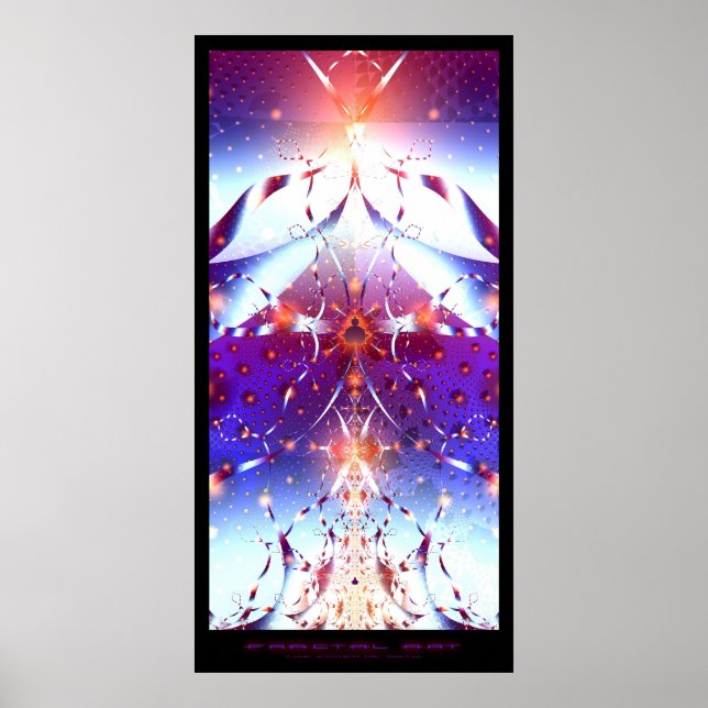 Fraktal Art - Power der Mathematik Poster (Vorne)