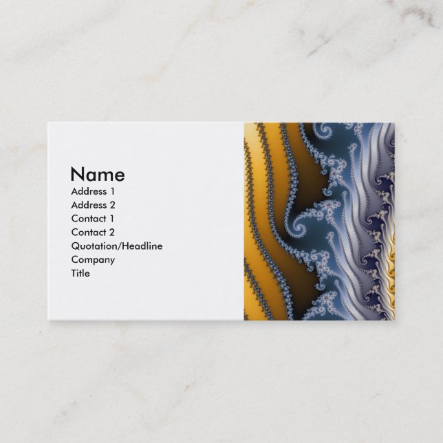 Fraktal Art Visitenkarte (Vorderseite)