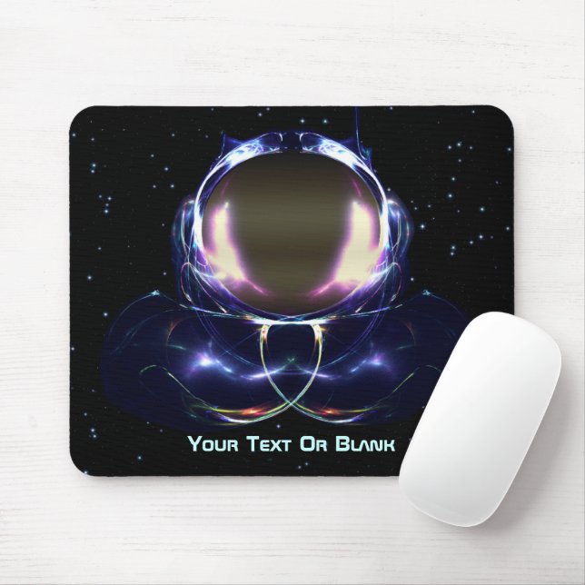 Fraktal Astronaut Mousepad (Mit Mouse)
