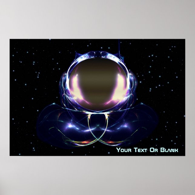 Fraktal Astronaut Poster (Vorne)