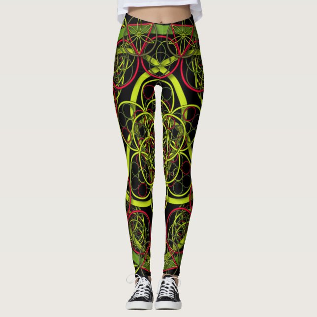 Fraktal Attraktion Leggings (Vorderseite)