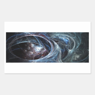 Fraktal-Aufkleber: Spinnenhöhle Rechteckiger Aufkleber