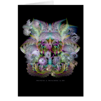 Fraktal bedeckt Karte mit Gras