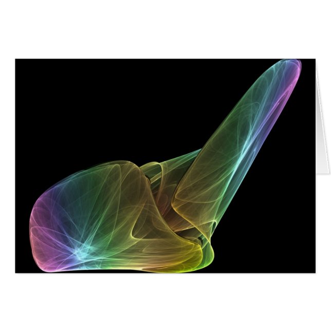 Fraktal-bequeme Stuhl-Karte (Vorderseite (Horizontal))