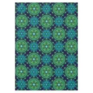 Fraktal Blau-orientalisches Muster Tischdecke