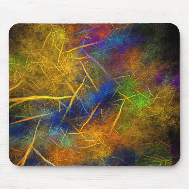 Fraktal Blitze (Sturmflame) Mousepad (Vorne)