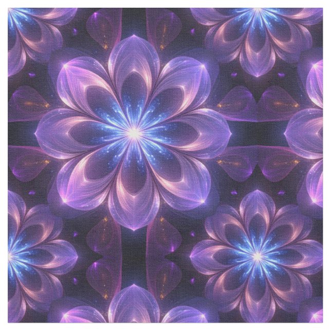 Fraktal Bloom Fabric Stoff (Nahaufnahme)